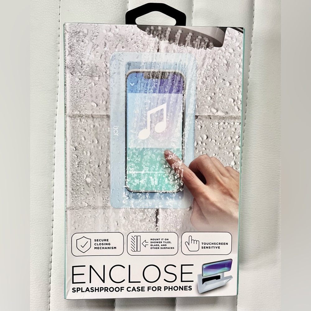 ‼️NEW IN BOX!! IJOY Enclose Splash Proof Shower Case for Phones Mint Green